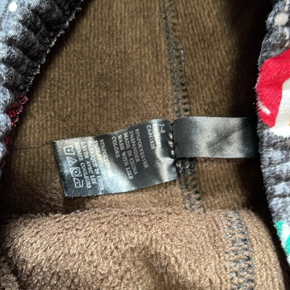 Just Cozy Christmas gingerbread Fleece lined leggings size 7/8 - Picture 4 of 5